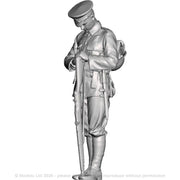 A WWI British Infantryman in Arms Reversed pose