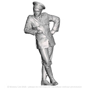 A WWI British Sapper leaning