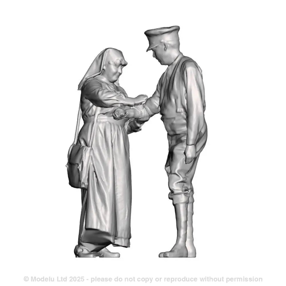 A WWI British Nurse and Patient
