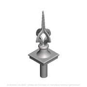 A pack of 5 LSWR Cruciform Finials