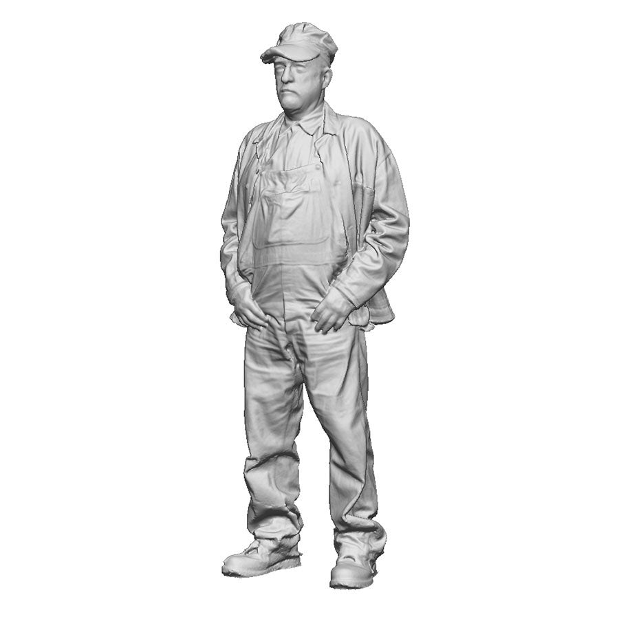 An engine crew man