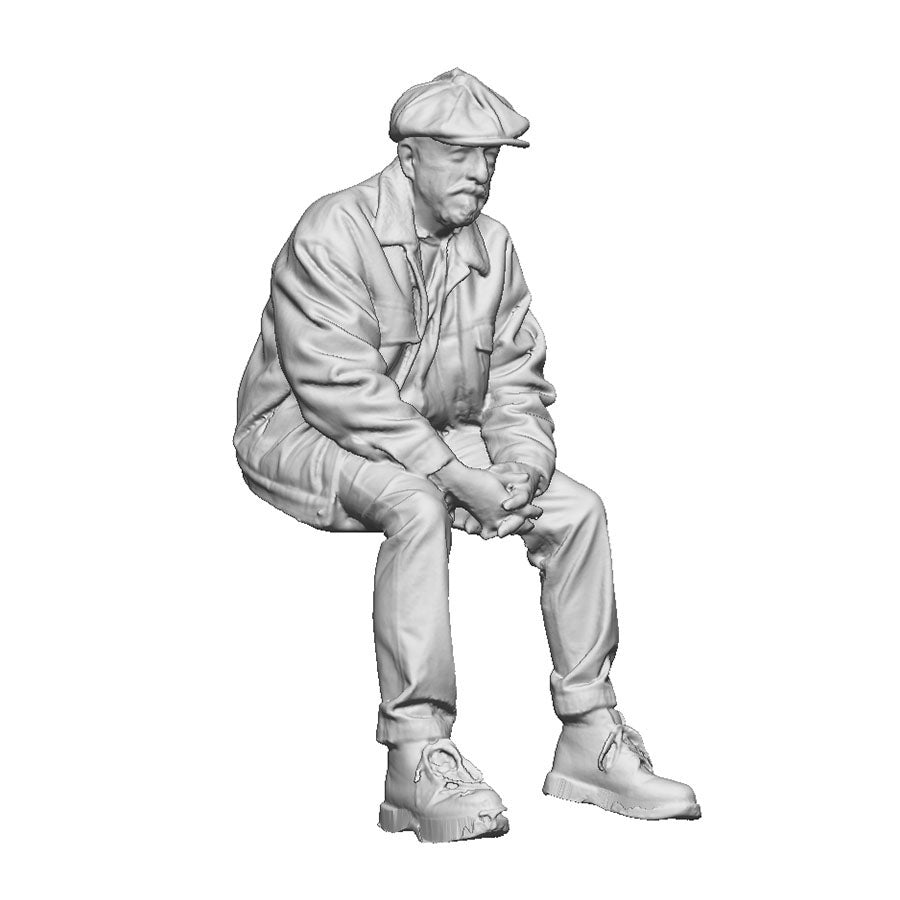 A seated hobo