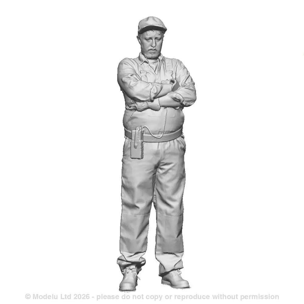 Crew with arms folded