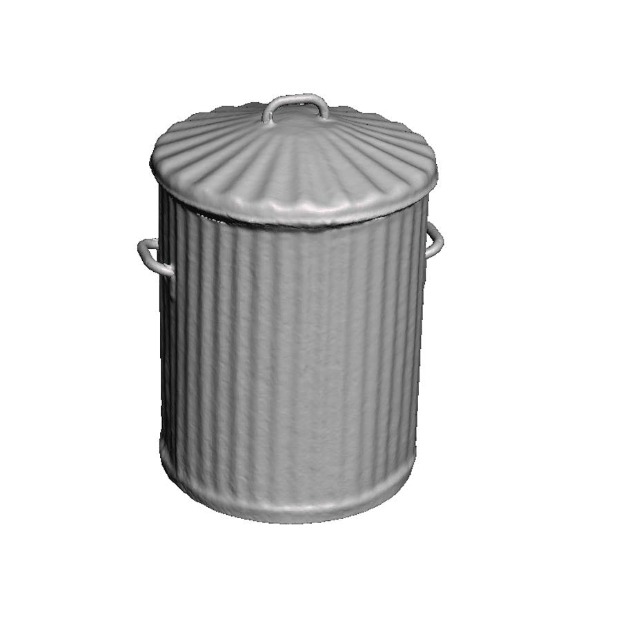 A pack of gavlanised dustbins