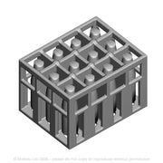 A pack of Milk Crates and Bottles