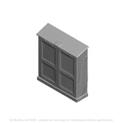 A pack of 2 fire hose cabinets