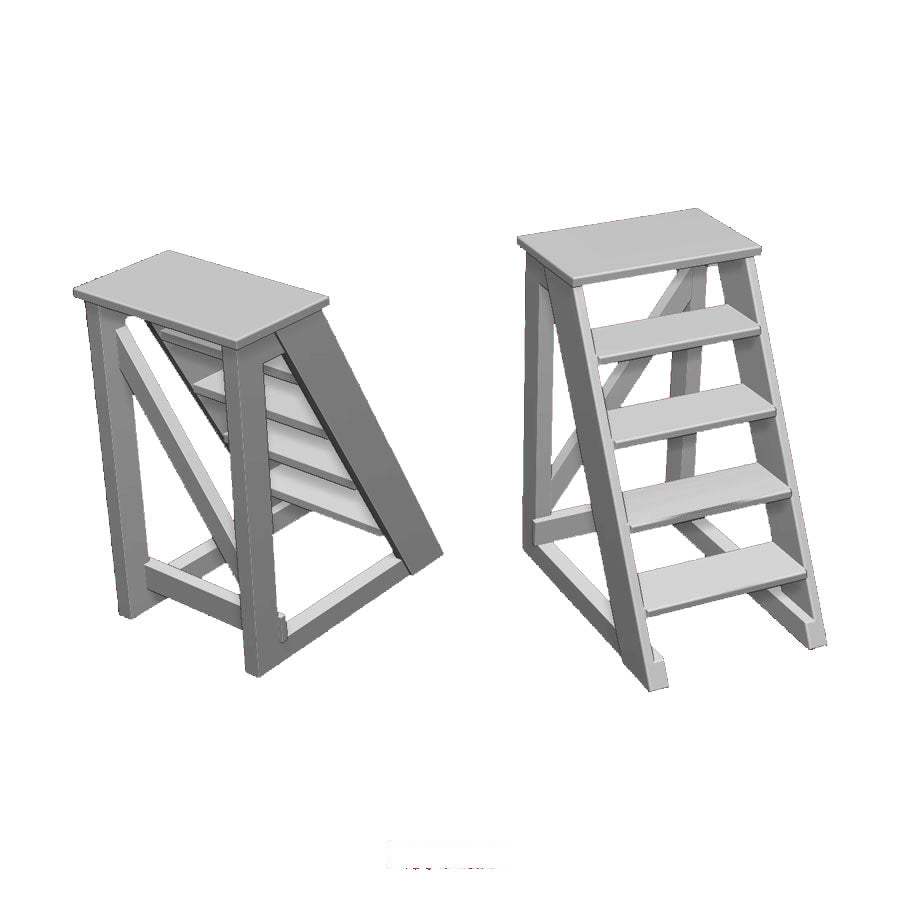 A pack of 2 workshop steps