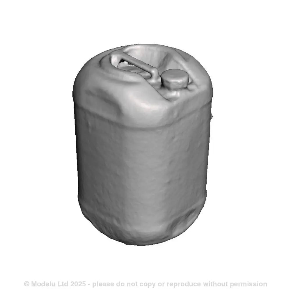 A pack of 10 25l plastic oil barrels
