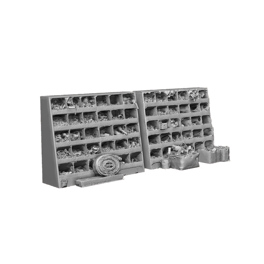 A pack of 2 parts bins