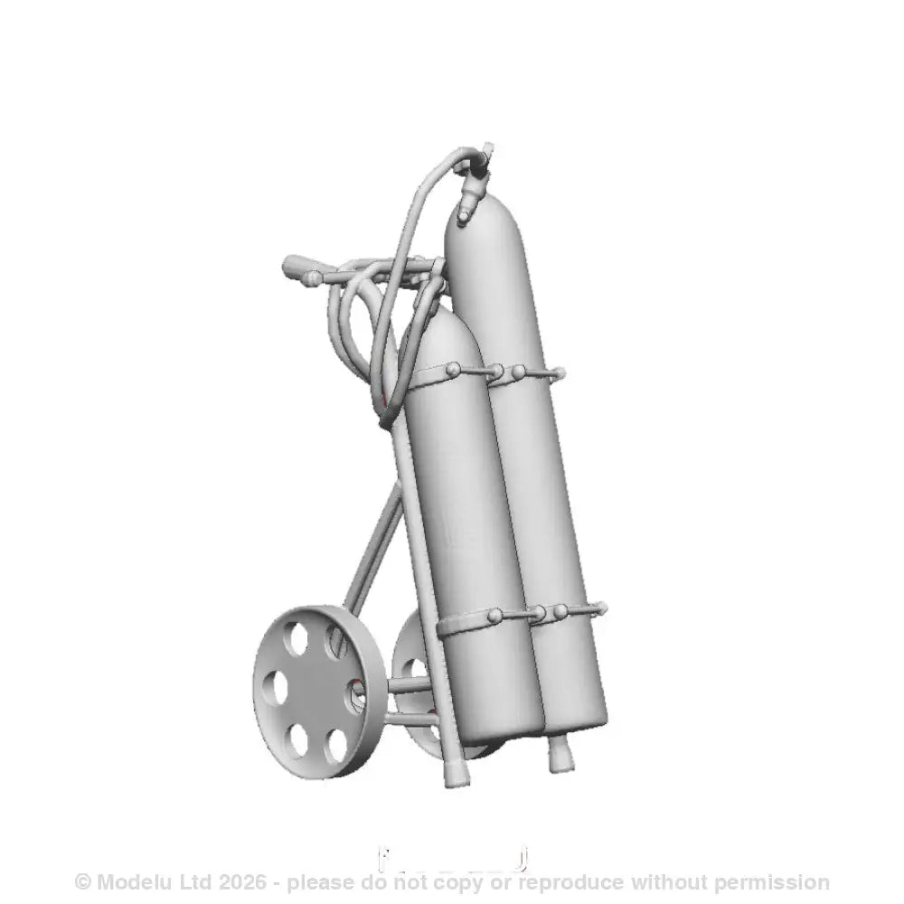 An oxy-acetylene trolley