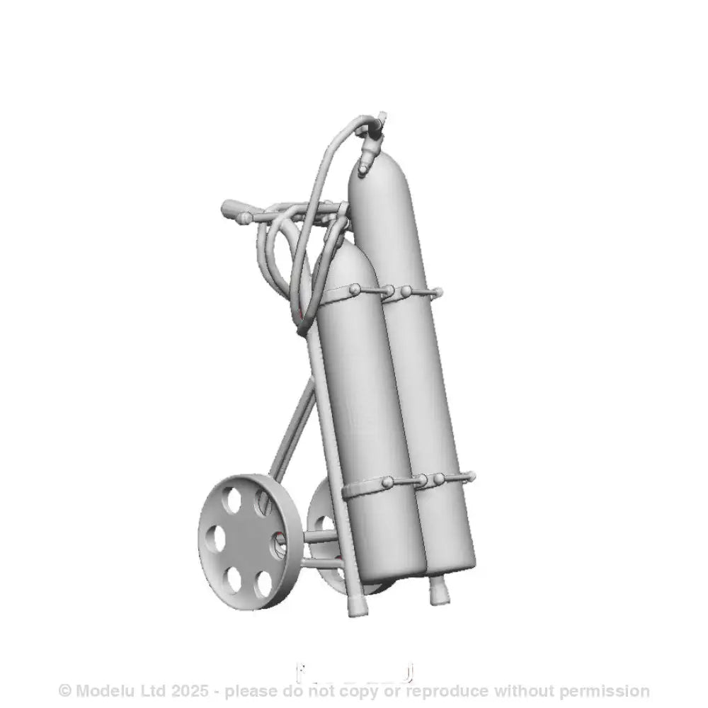 An oxy-acetylene trolley