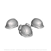 A pack of 6 hard hats