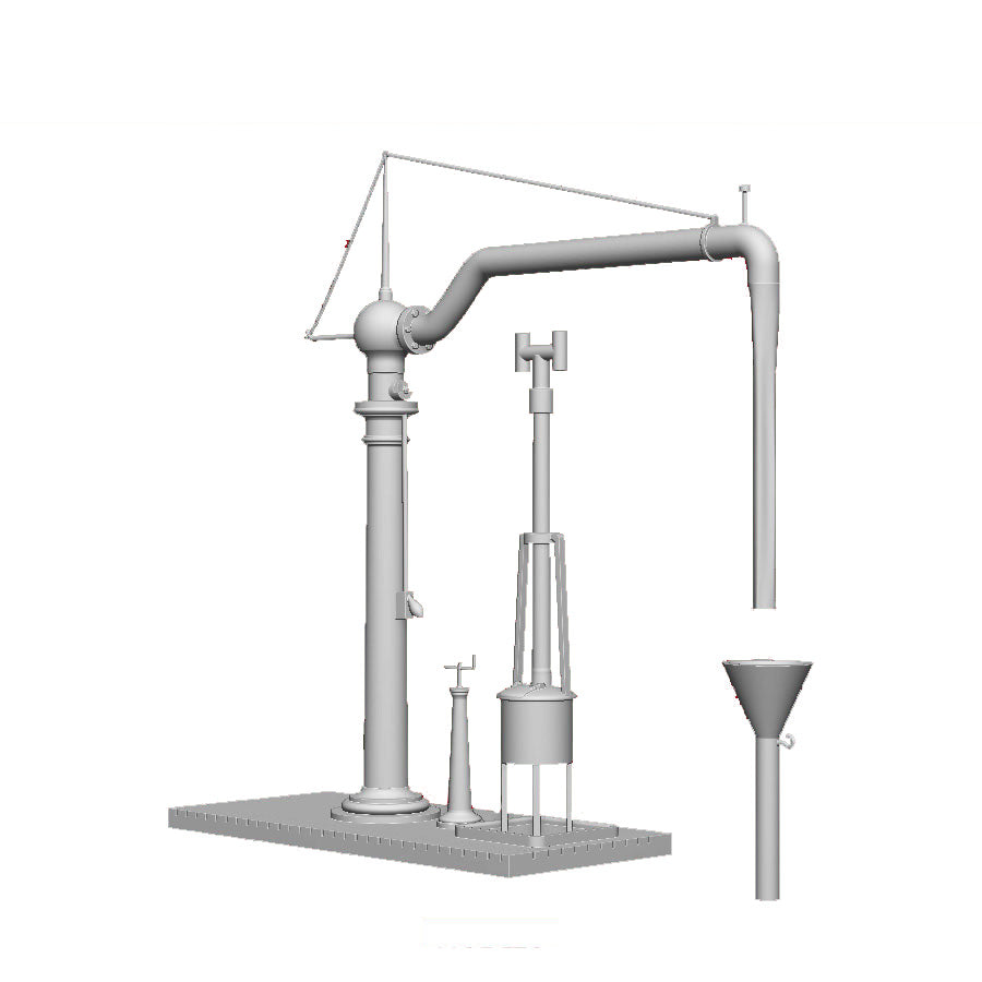 A GWR Cranked Platform Mount Water Crane