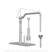 A GWR Cranked Platform Mount Water Crane