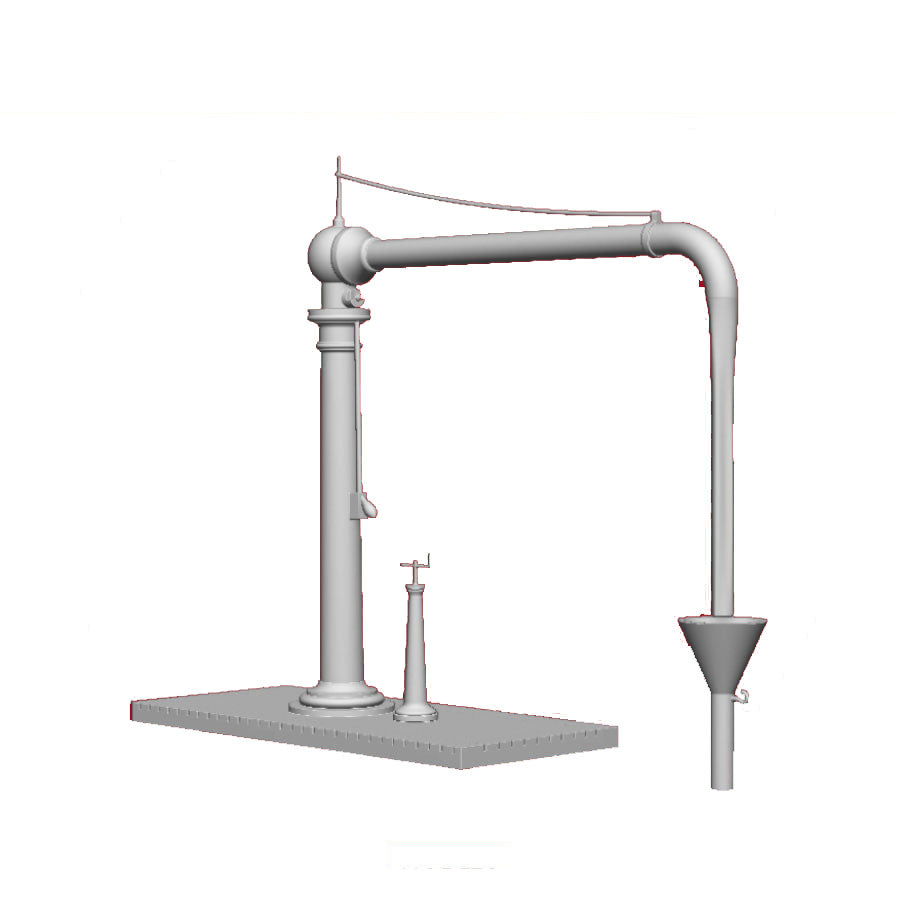 A GWR Straight Platform Mount Water Crane (Early Flange)