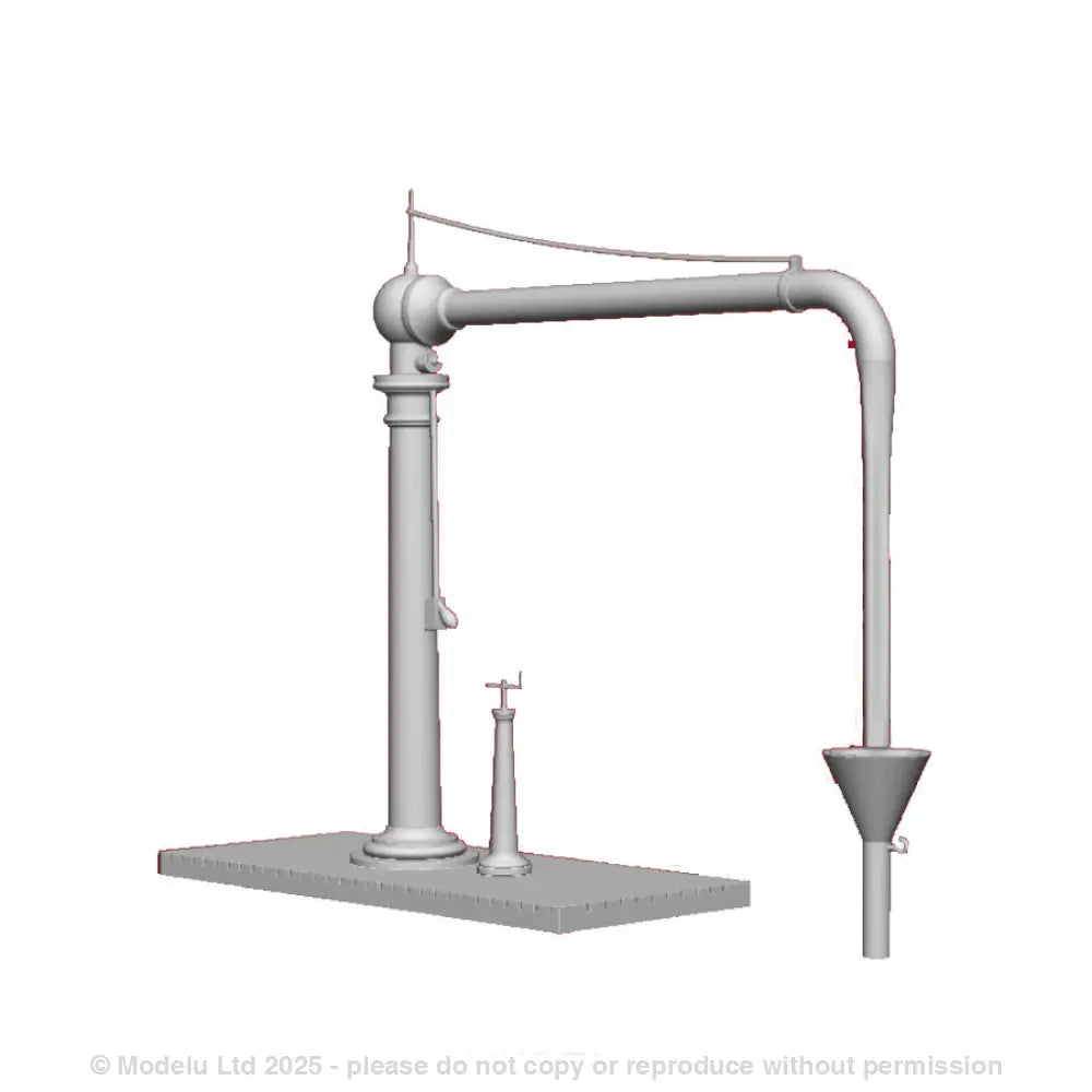 A GWR Straight Platform Mount Water Crane (Early Flange)