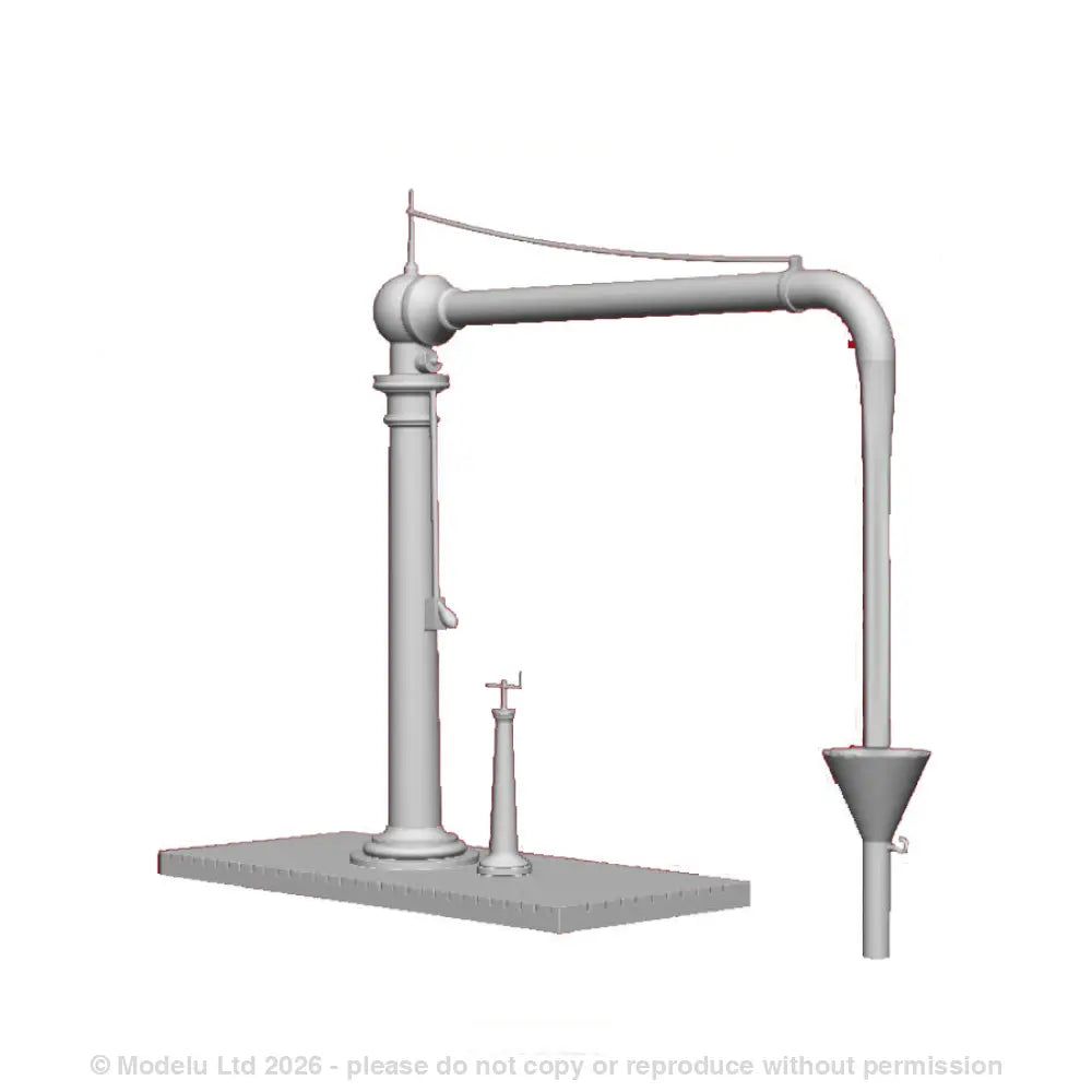 A GWR Straight Platform Mount Water Crane (Early Flange)