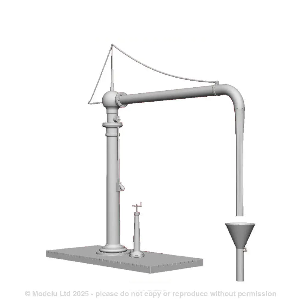 A GWR Straight Platform Mount Water Crane (Bolted Flange)