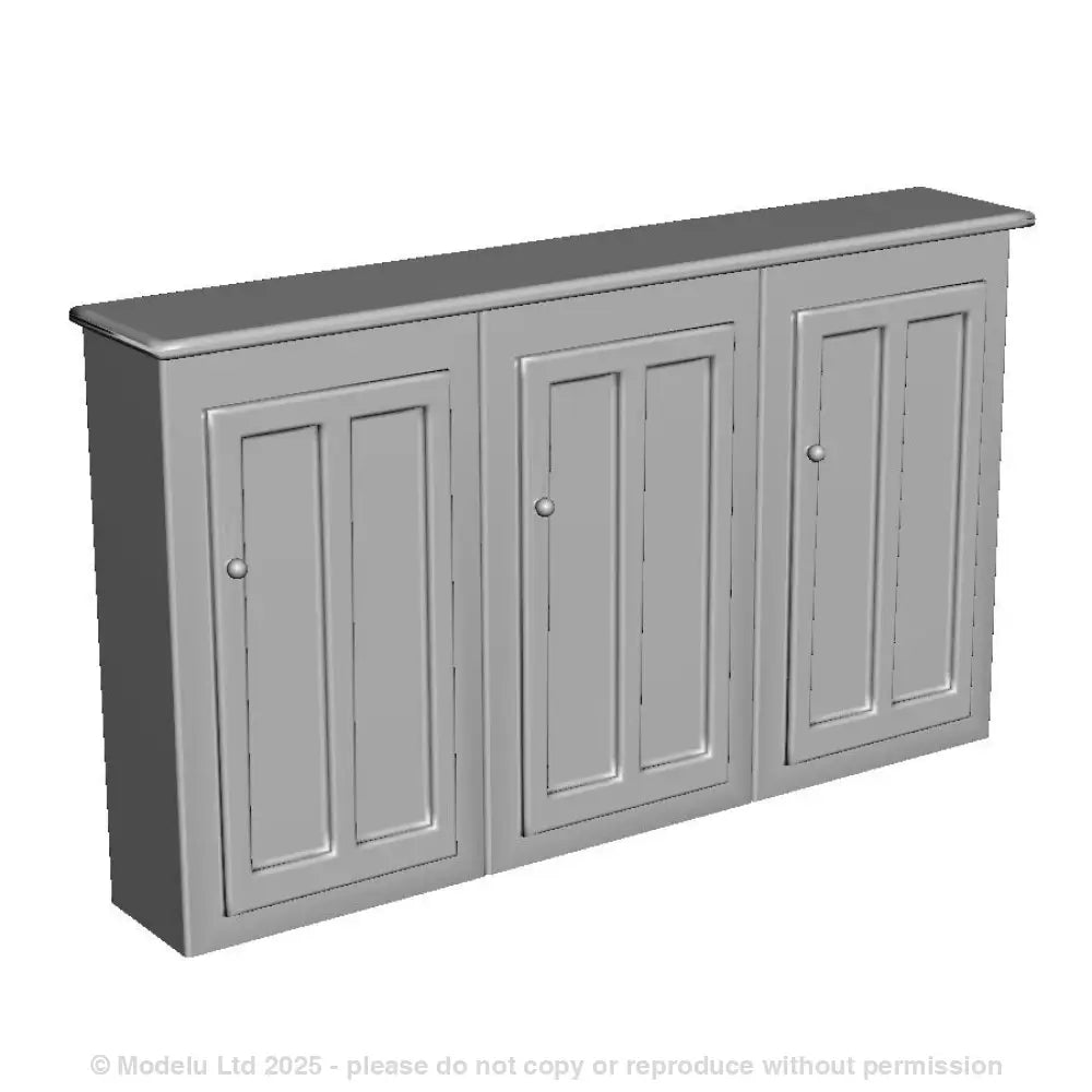 A 3 door signal box cupboard