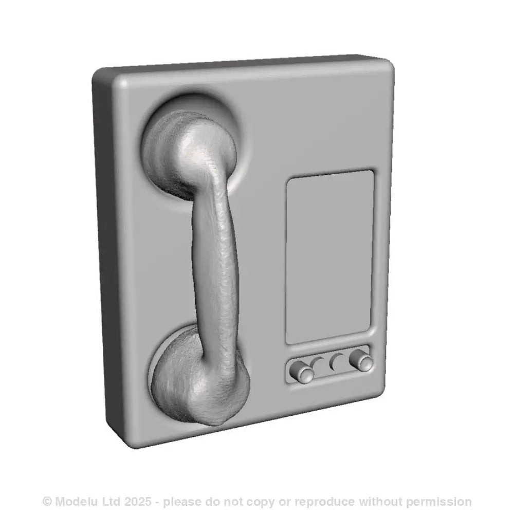 A set of plastic battery ringing telephones