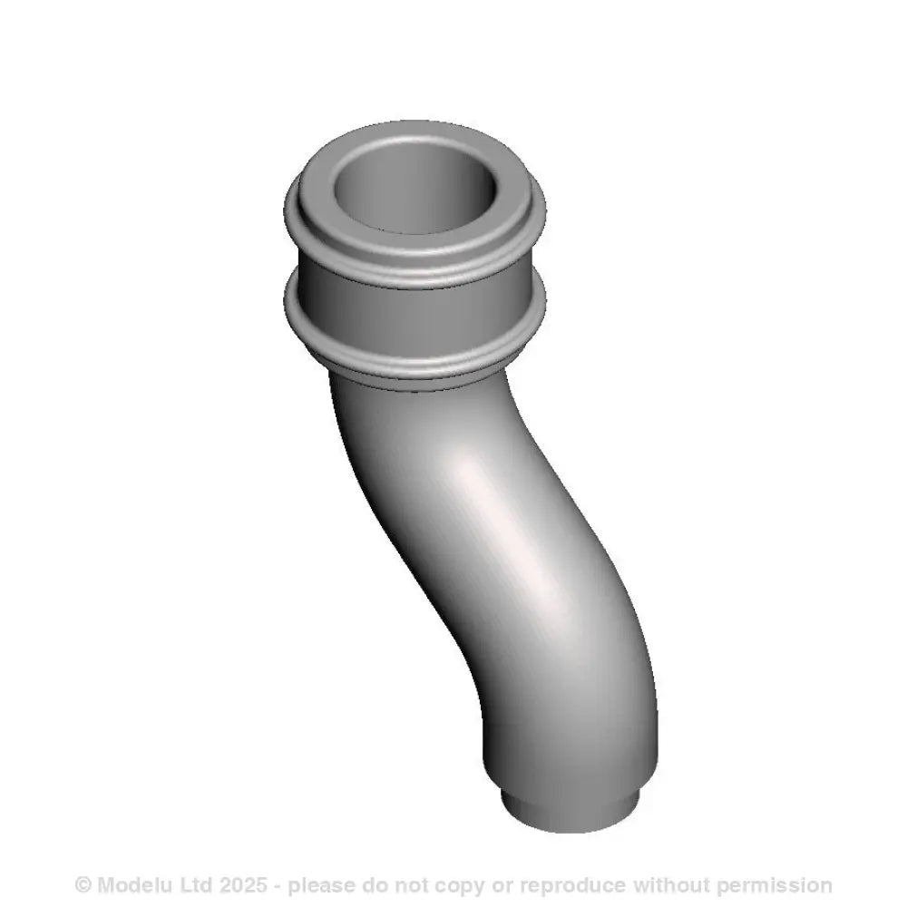 A pack of 6 pipe offsets with round fitting