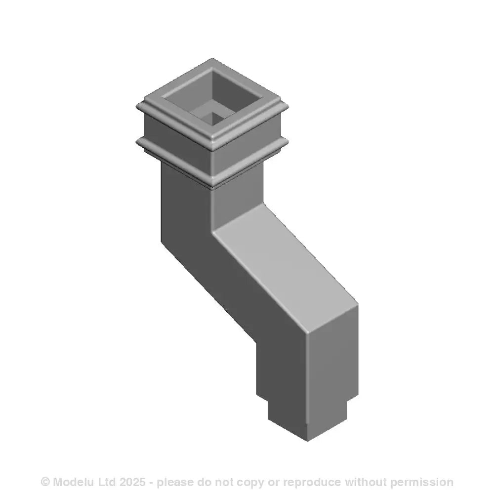 A pack of 6 pipe offsets with square fitting