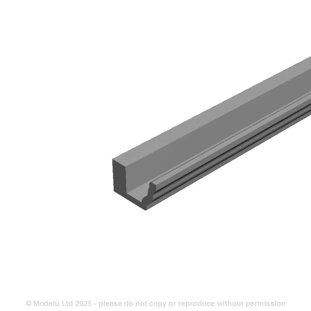 A pack of x4 95mm lengths of ogee section guttering