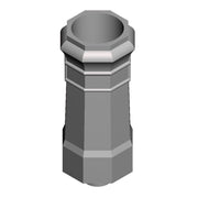 A pack of 8 octagonal chimney pots