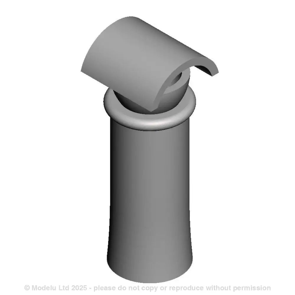 A pack of 8 round hooded chimney pots