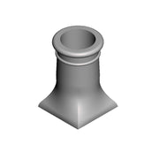 A pack fo 8 square base round chimney pots