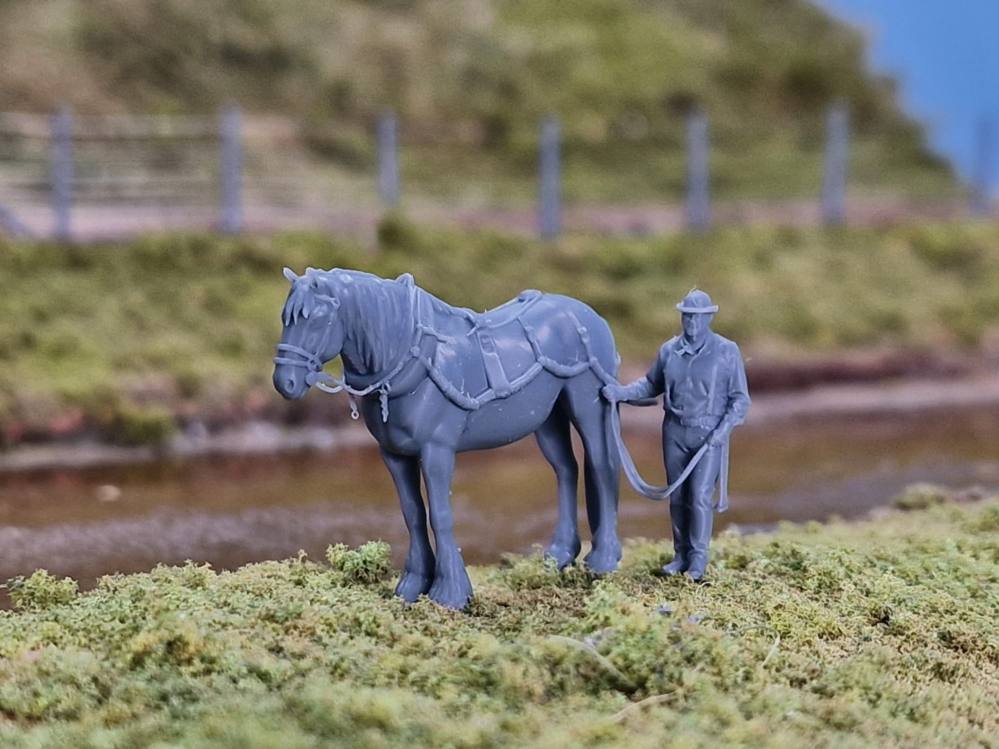 31303 Barge Horse and Bargeman