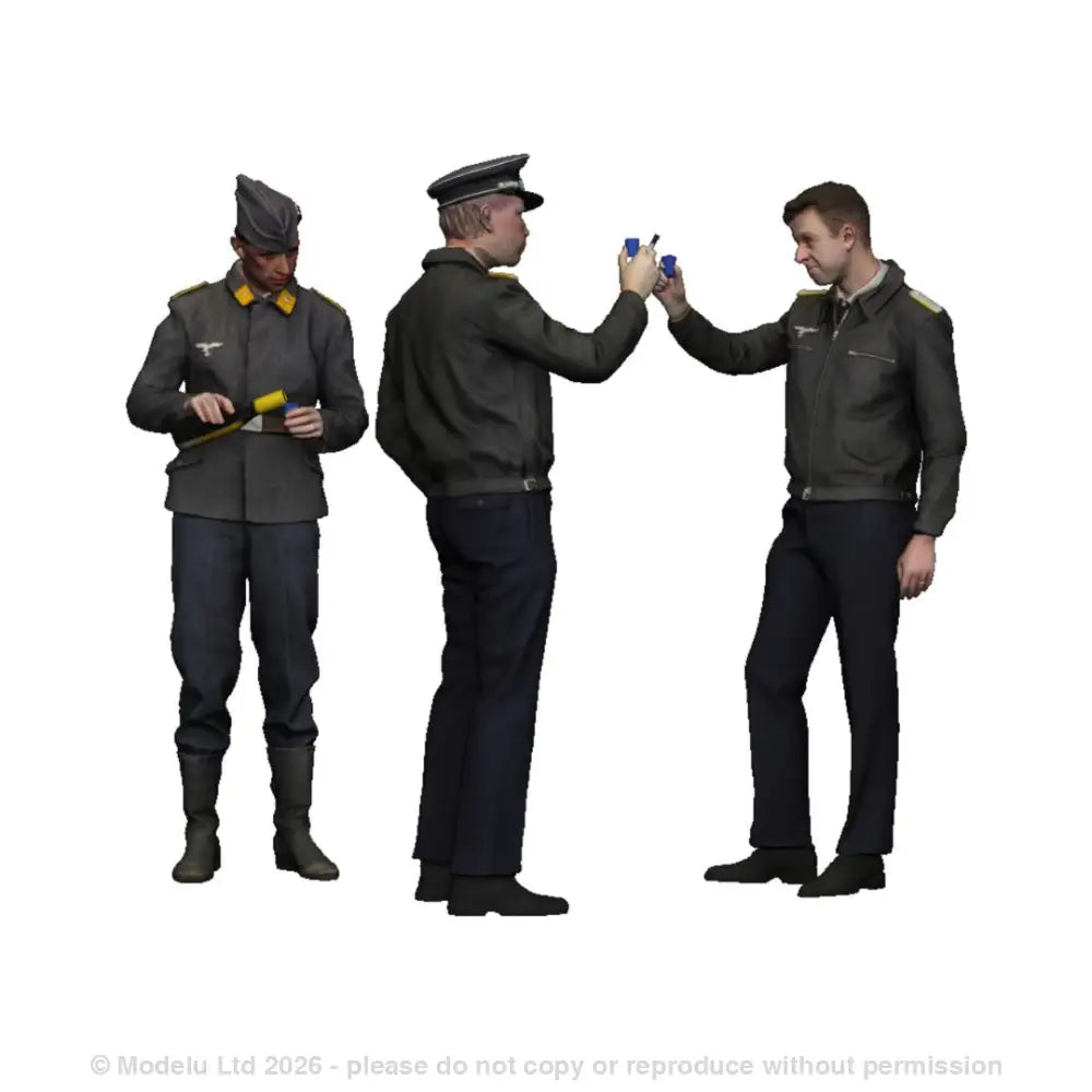 50603 Luftwaffe Pilots Toasting