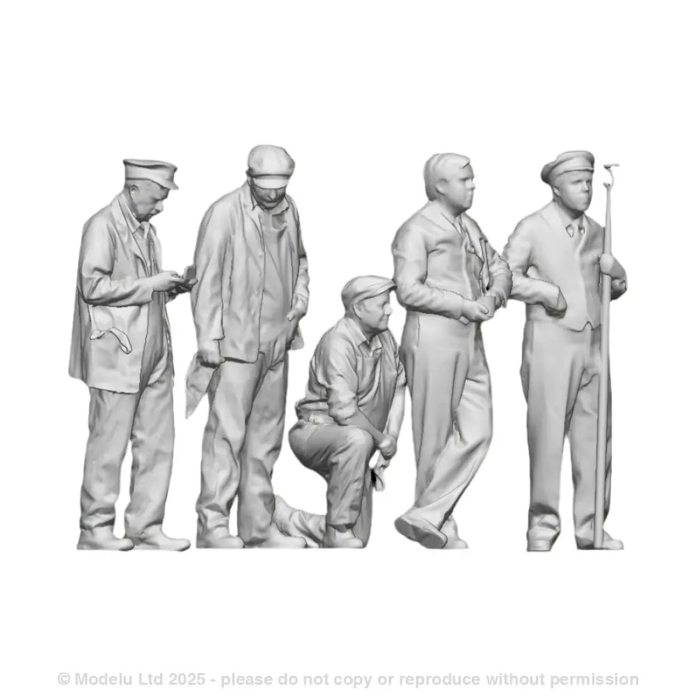 60001 Loco Crew on Shed