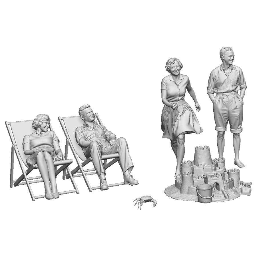 60078 1950s Beach Scene