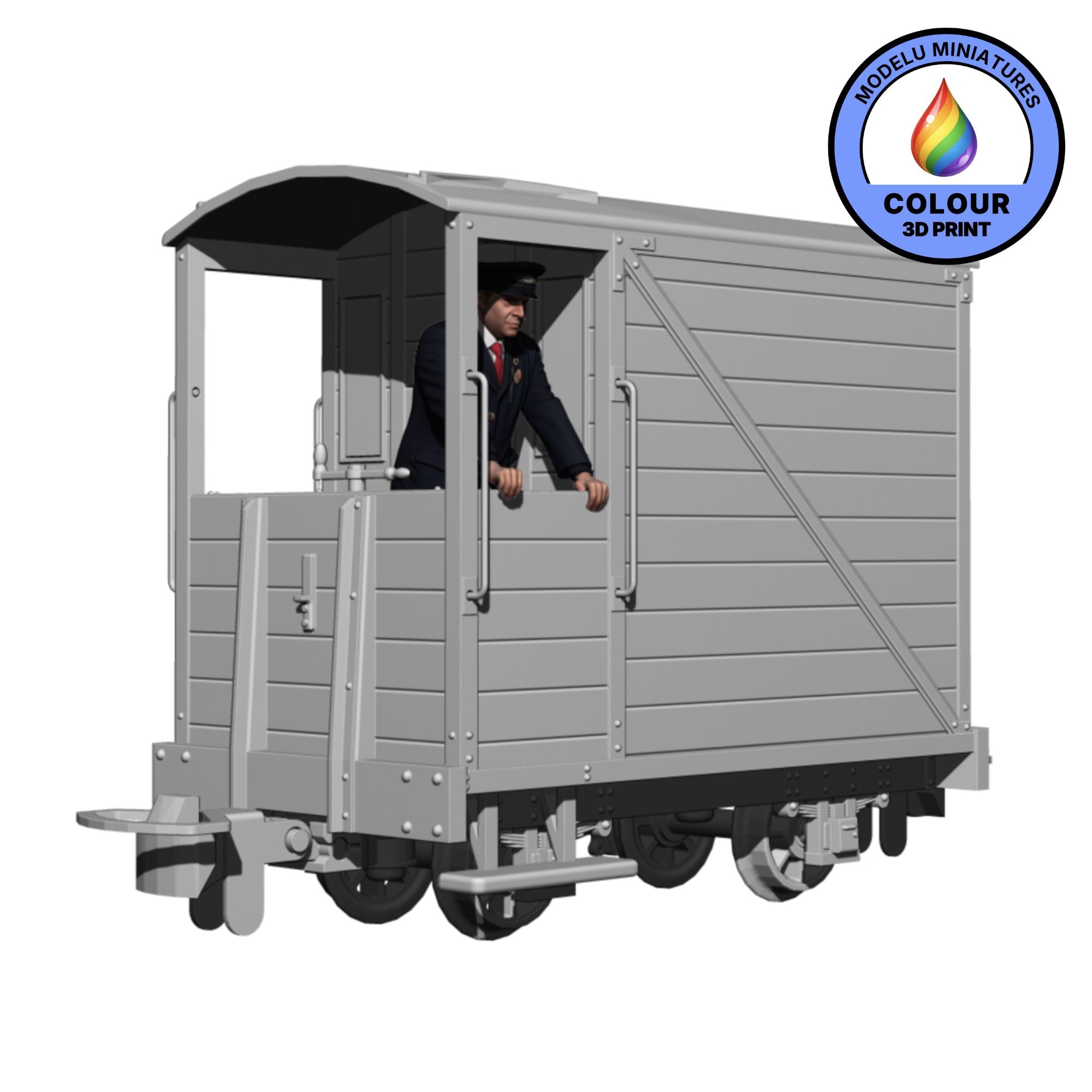 81602 OO9 Narrow Gauge Brake Van Guard