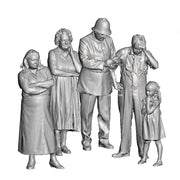 A pack of 5 people in conversation