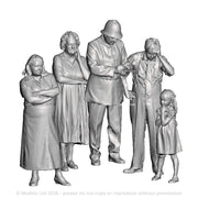 A pack of 5 people in conversation