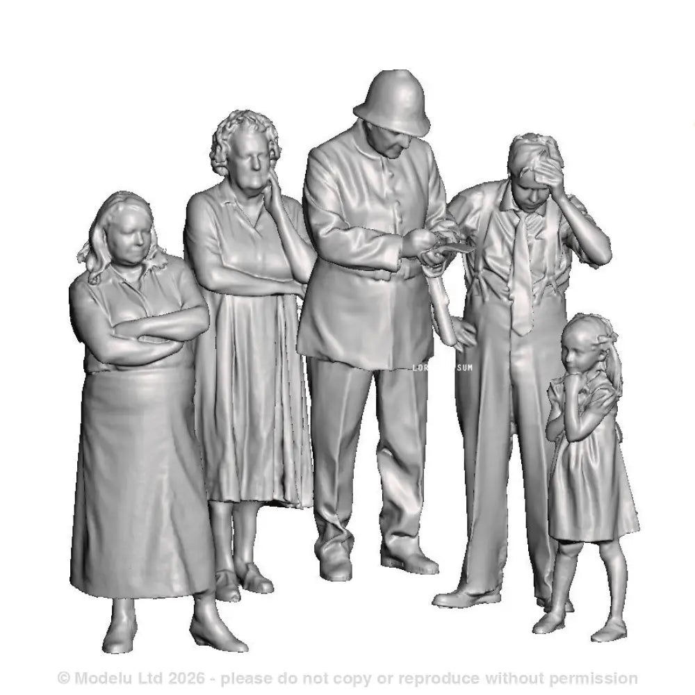 A pack of 5 people in conversation