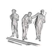 A pack including driver, two shunters and accessories