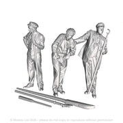 A pack including driver, two shunters and accessories