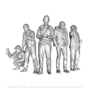 A pack of 4 vandals and a policeman