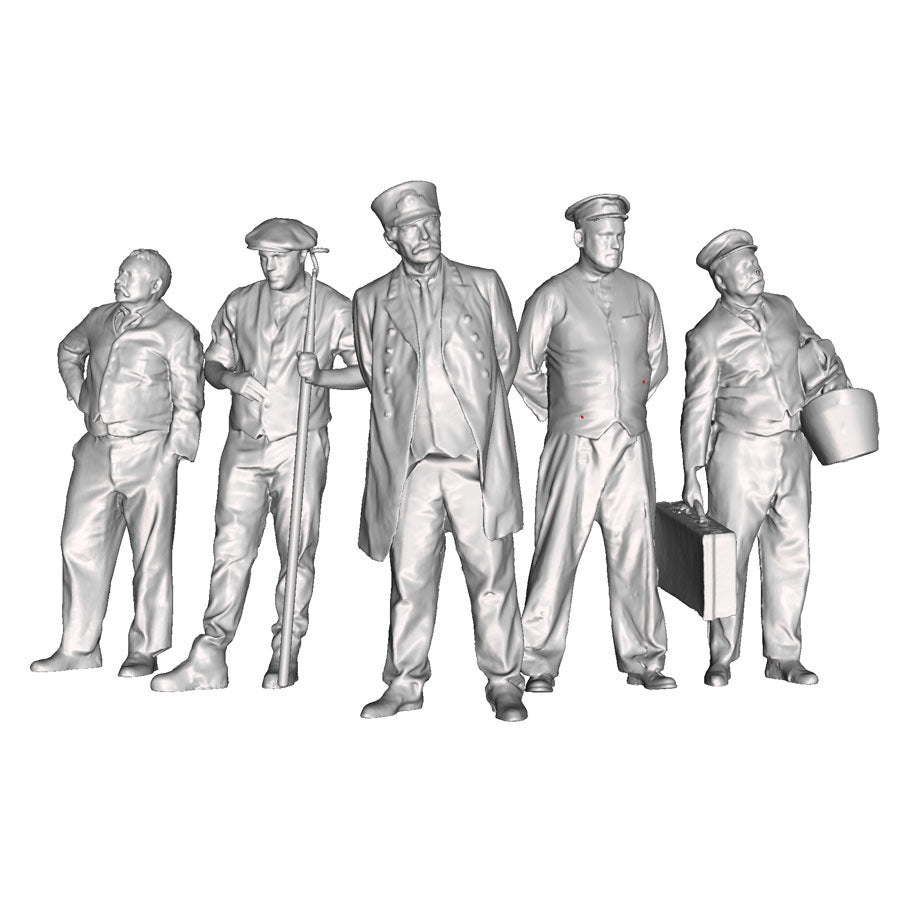 A pack of 5 Edwardian Station Staff