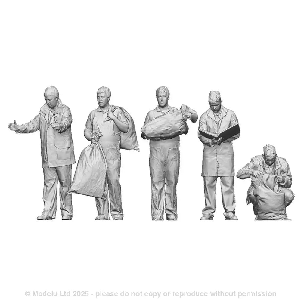 A pack of 5 Royal Mail Workers