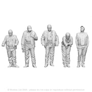 A pack of 5 Modern Era Crew (Hi-Vis)