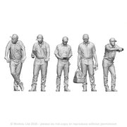 A pack of 5 Modern Era Crew (Pre-Hi-Vis)