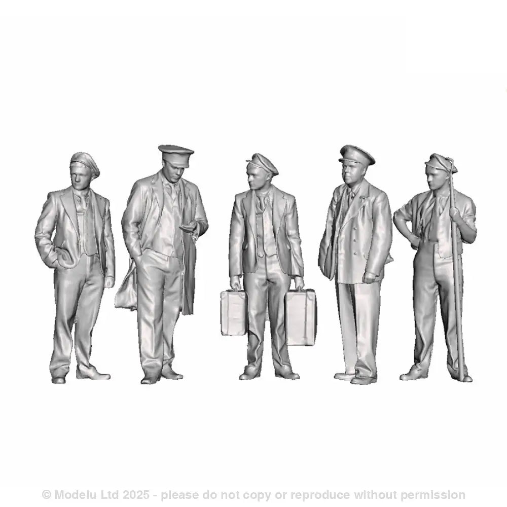 A pack of 5 station staff