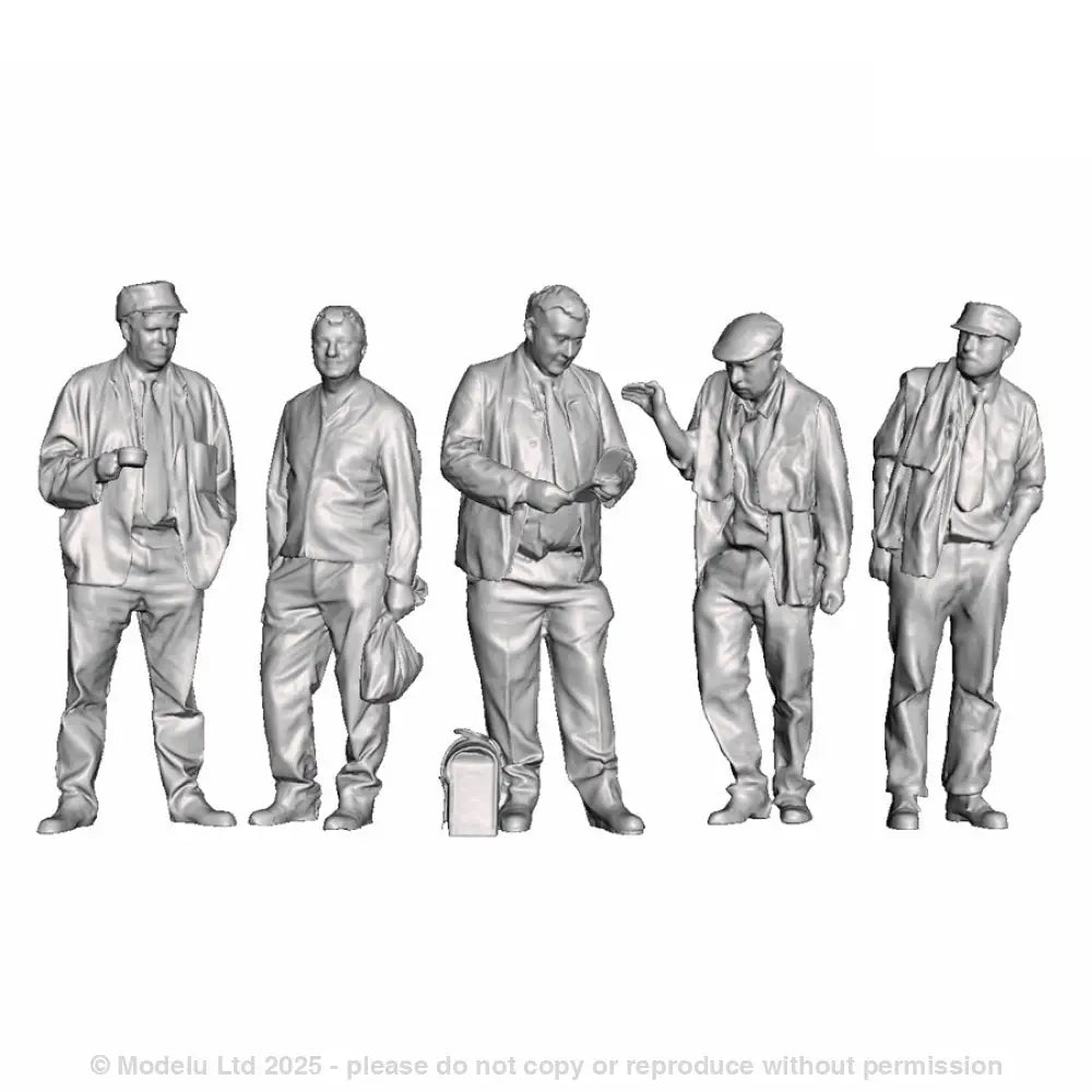 A pack of 5 BR diesel crew at rest