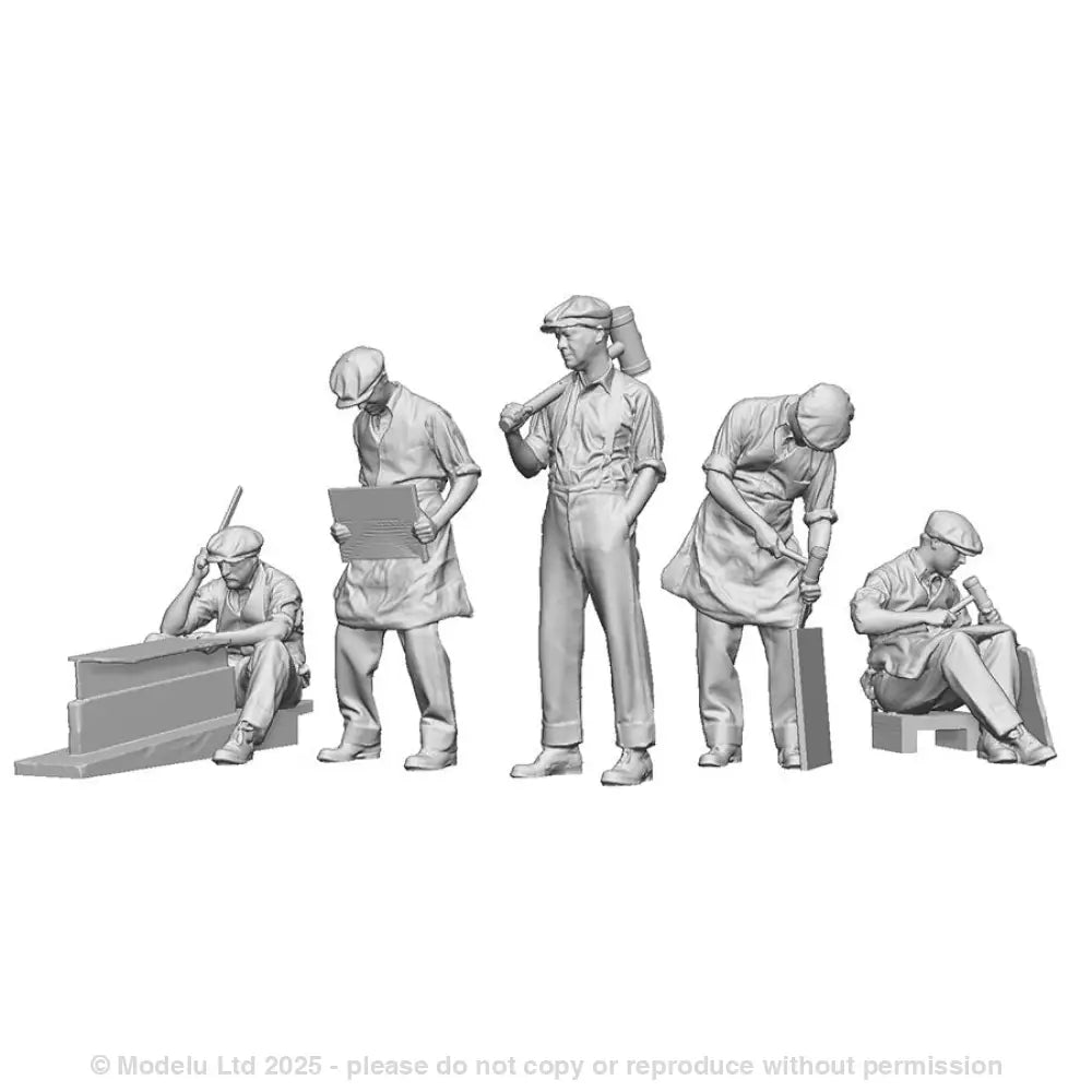 A pack of 5 slate workers