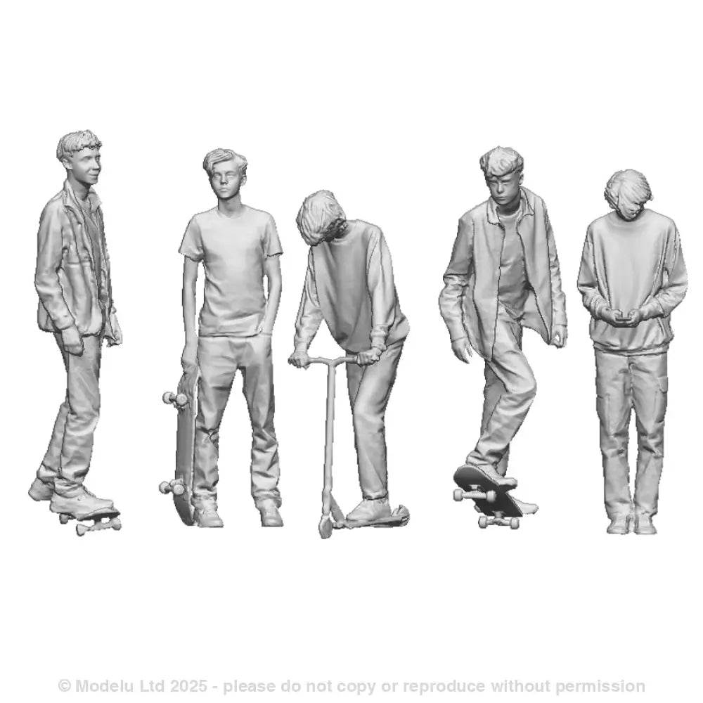 9041 Skater and Scooter Riders Bundle