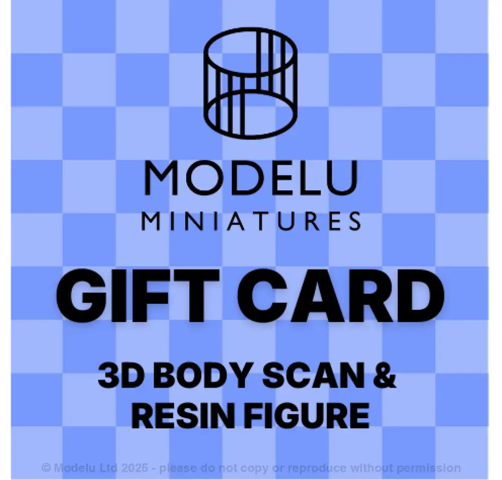 Modelu 3D Body Scan & Resin Figure Gift Card Gift Card